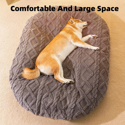 New Dog Bed For Large Medium Small Dogs Sleeping Mat Non-Slip Bottom Breathable Soft Puppy Bed DurableCalming Pet Cuddler