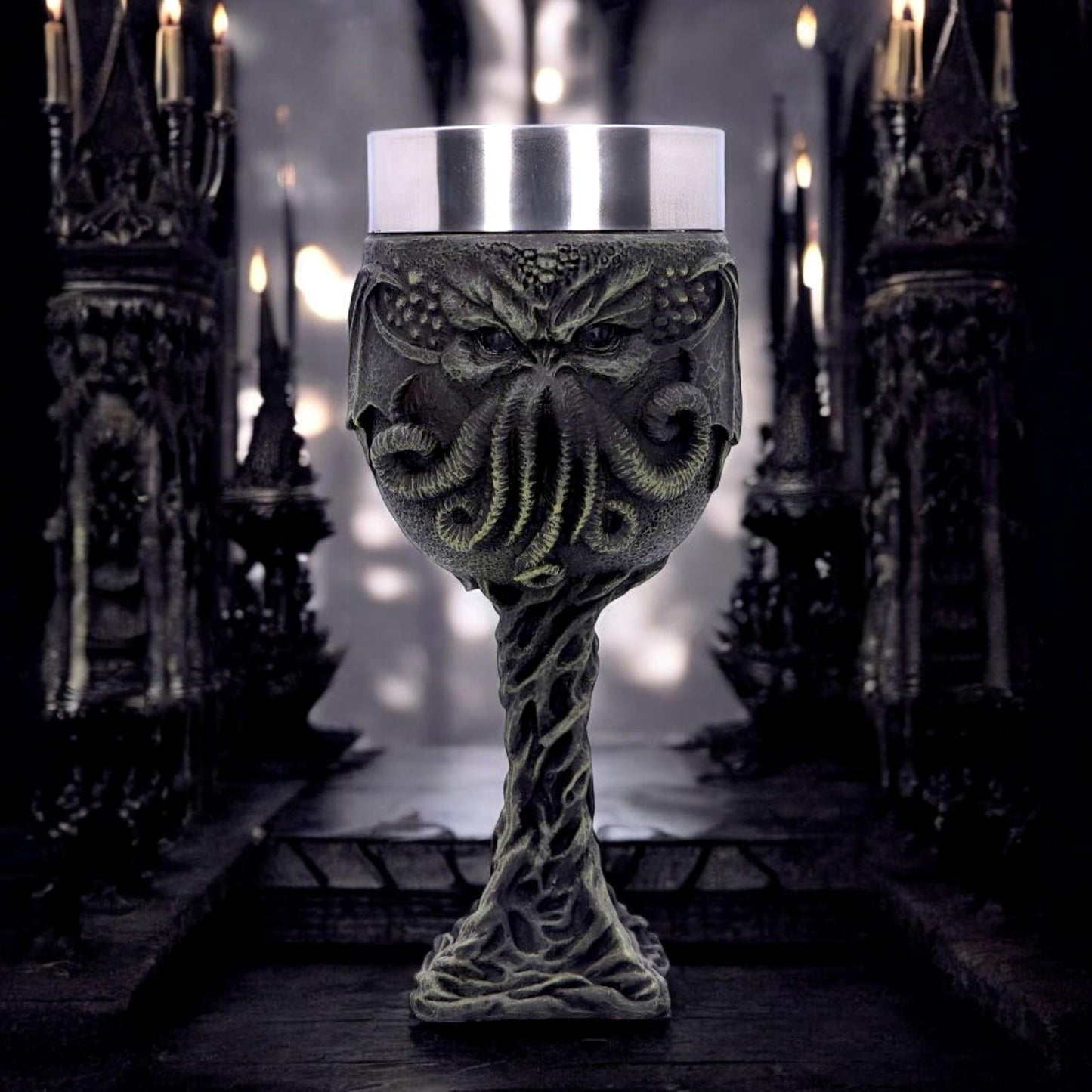 Cthulhu Goblet - Horror Resin Chalice Nemesis Now - Gothic Drinkware - Home Decor