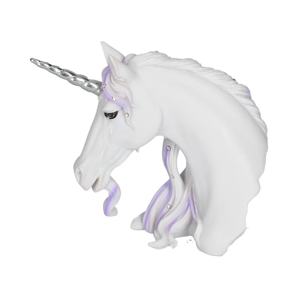 Enchanted Unicorn Bust Ornament Magical Fantasy Decor Mythical Creator Statue
