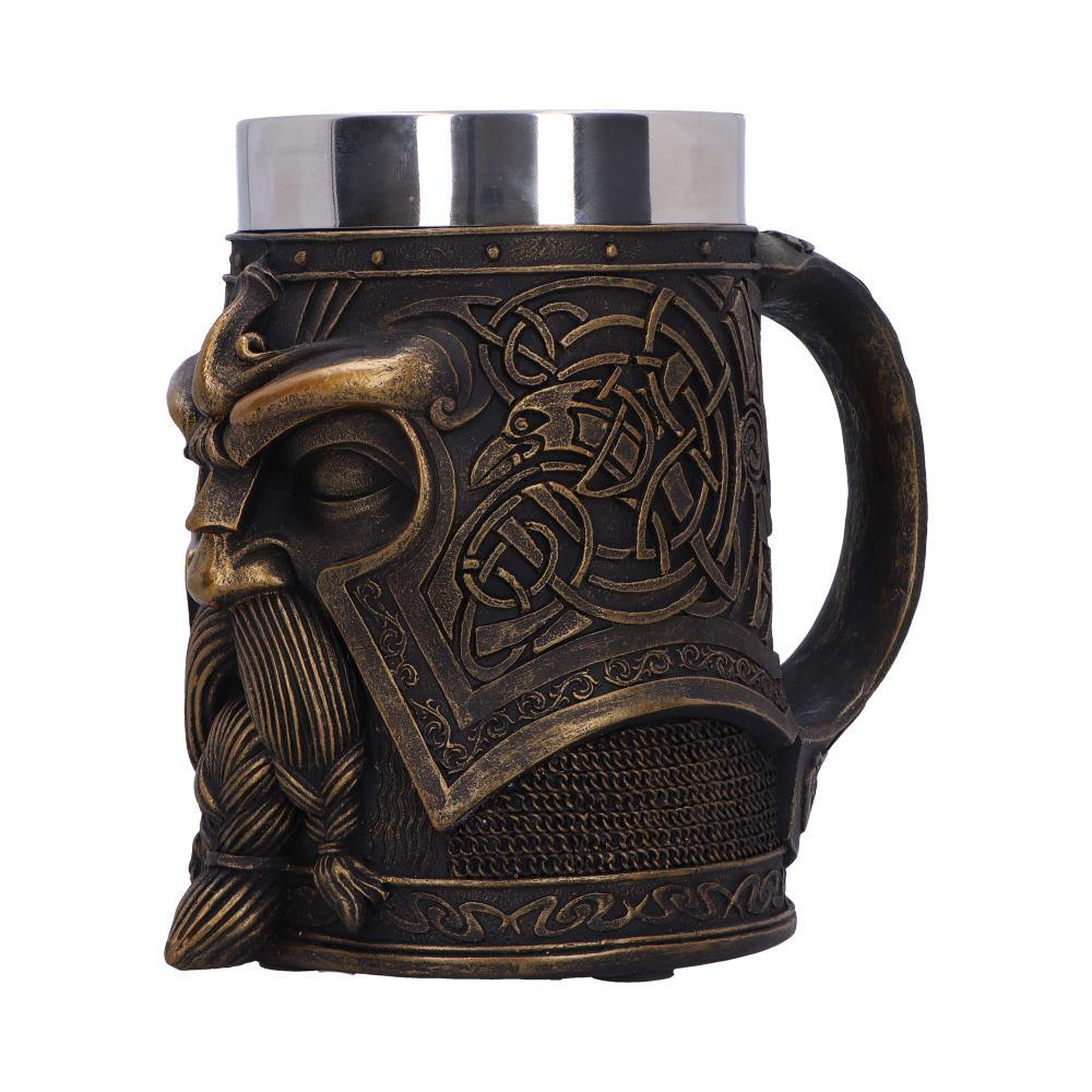 Norse Odin Tankard Viking God Drinking Mug Mythology Valhalla Collectible
