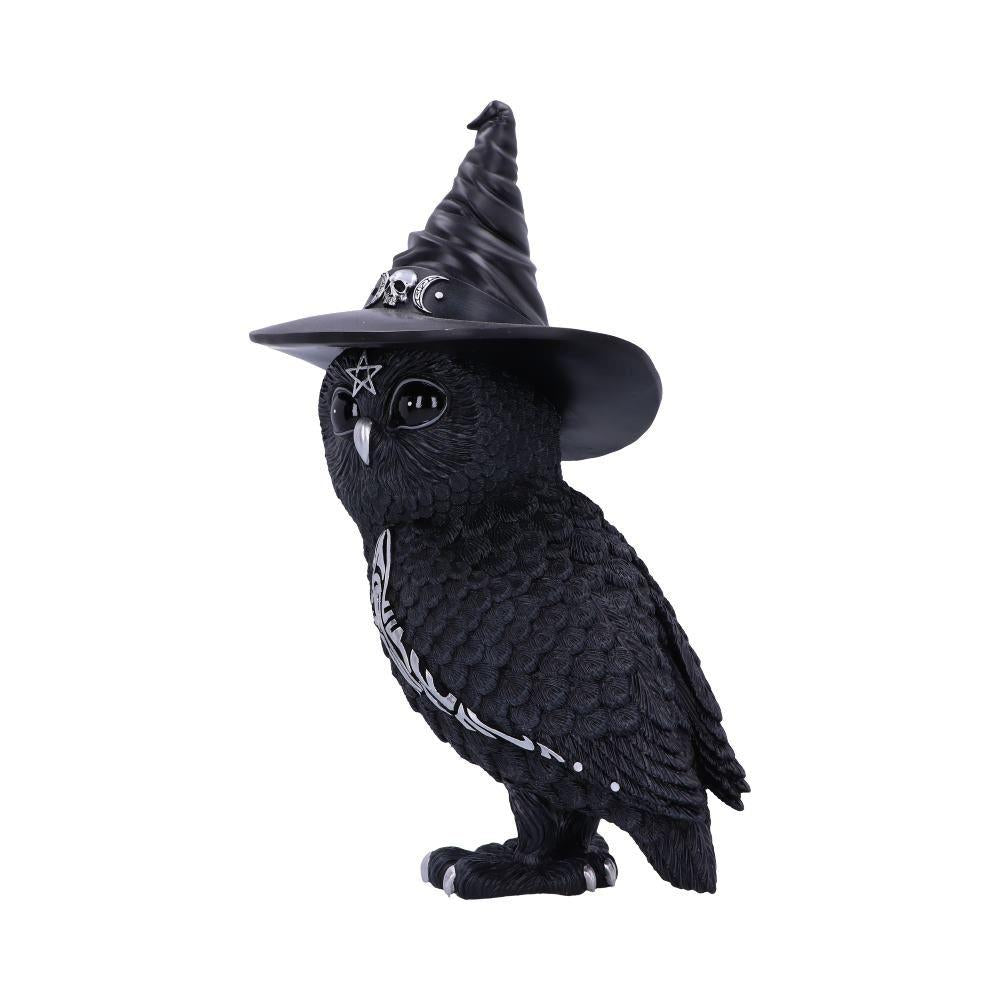 Witchy Owl Figurine Halloween Decor, Gothic Statue, Witchcraft Ornament Home Decor