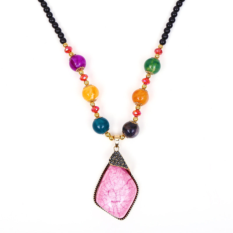 Bohemian ethnic style necklace