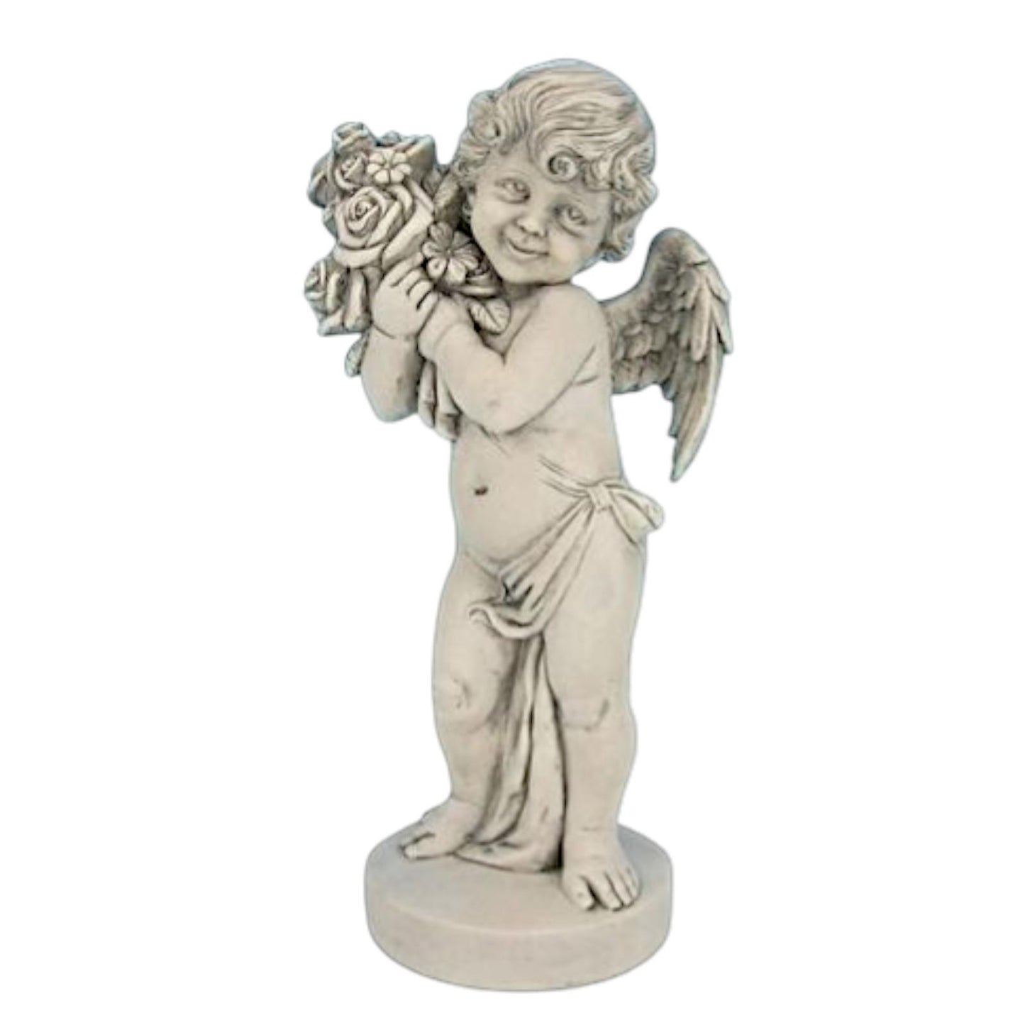 Angel Cherub Figurine – Graveyard Ornament Garden Cemetery Memorial Statue