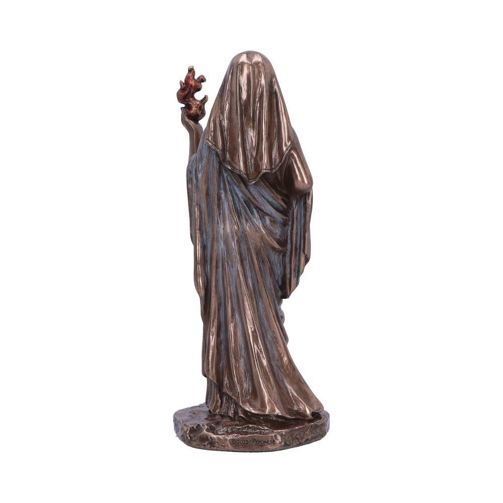 Hestia Resin Figurine – Bronze Finish Greek Goddess of Hearth and Home