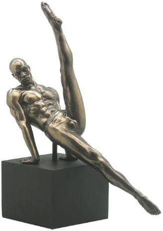 Unicorn Studios Male Gymnast on Plinth Bronze Effect Gymnastics Sculpture