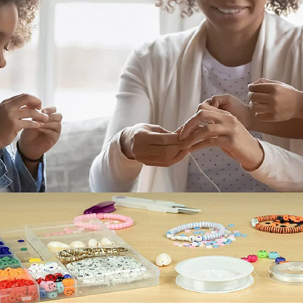 6000 PCs Clay Beads Suit Polymer Clay Tube Piece Beaded DIY Handmade Bracelet Necklace Ornament Bohemian Style