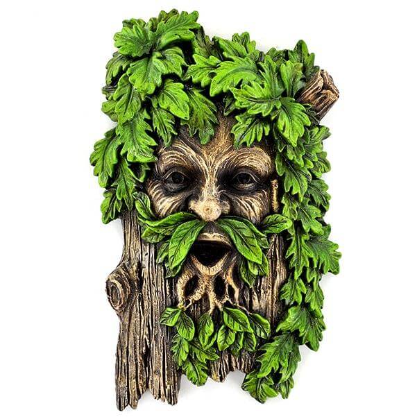 Greenman Garden Wall Plaque Decorative Ornament Green Man New & Boxed 23cm-Osiris Craftworks