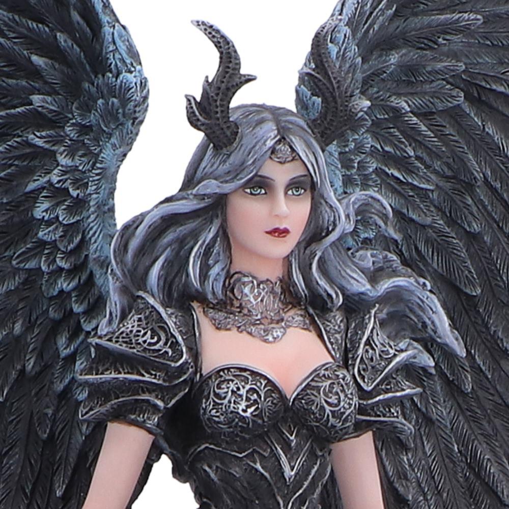 Dark Angel Fairy Statue Dragon Companion Gothic Ornament Fantasy Display Collectible