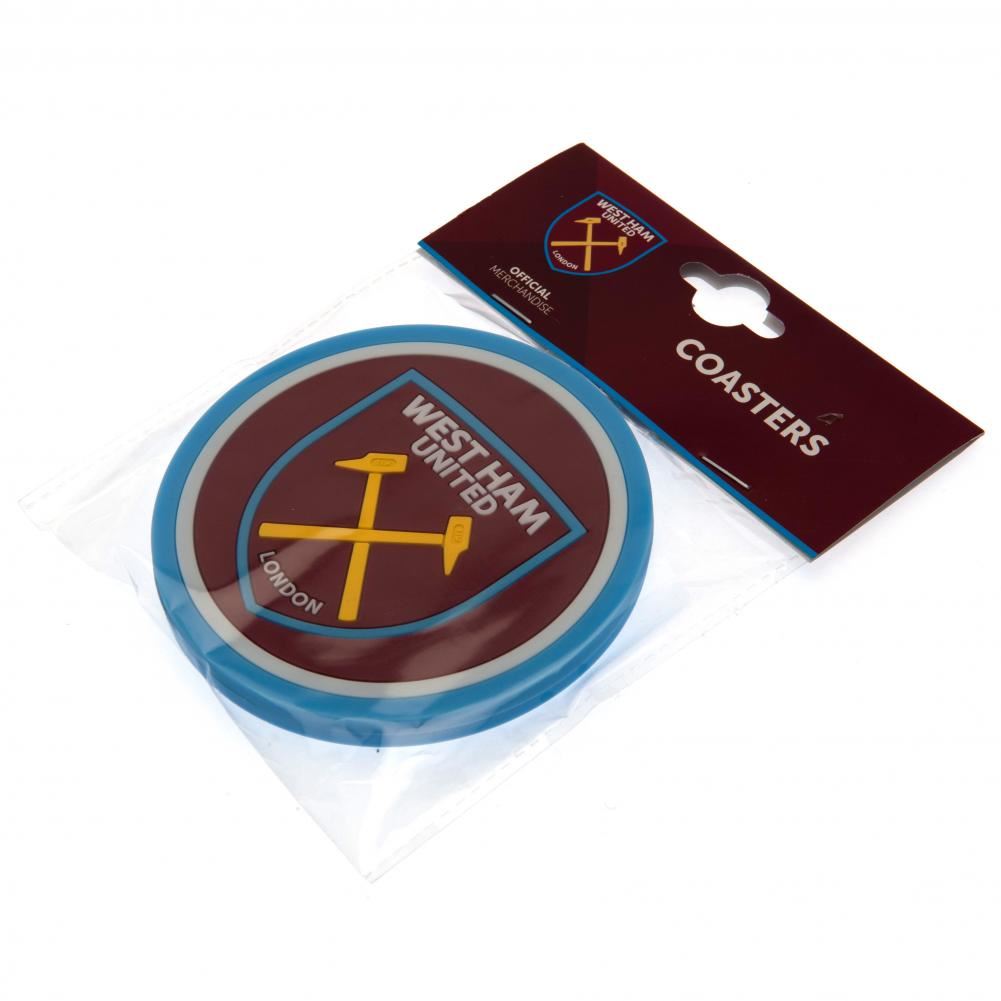 West Ham United Silicone 2 Coasters – Official Hammers Licensed Merchandise