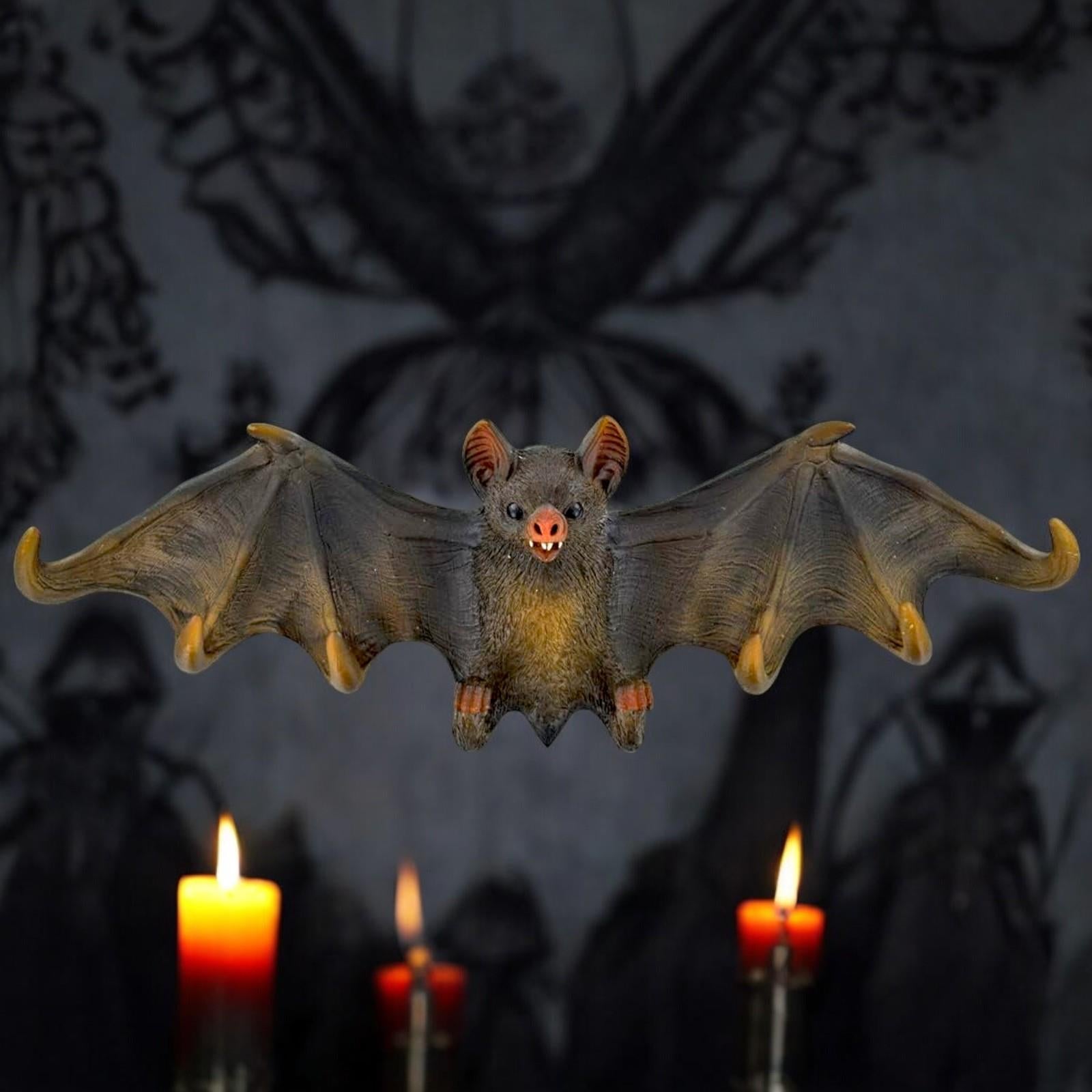 Resin Bat Key Holder | Gothic Halloween Wall Decor