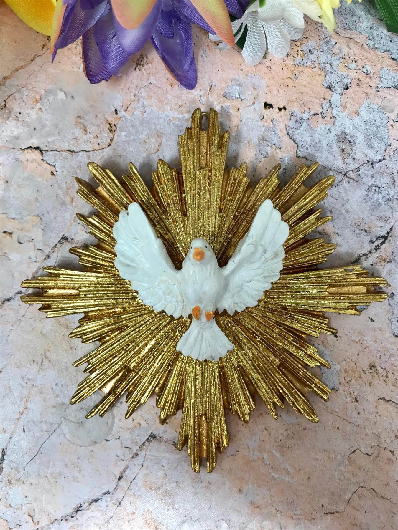 Holy Spirit Wall Plaque Trinity Dove Religious Art Confirmation Keepsake