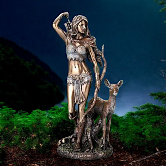 Nemesis Now Artemis Greek Goddess Statue | Mythological Bronze Figurine 29cm