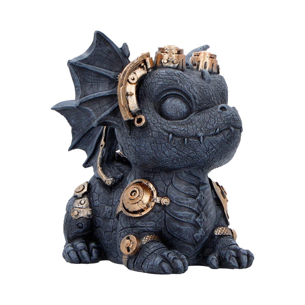 Steampunk Dragon Figurine Gothic Mechanical Creature Ornament Fantasy Collectible