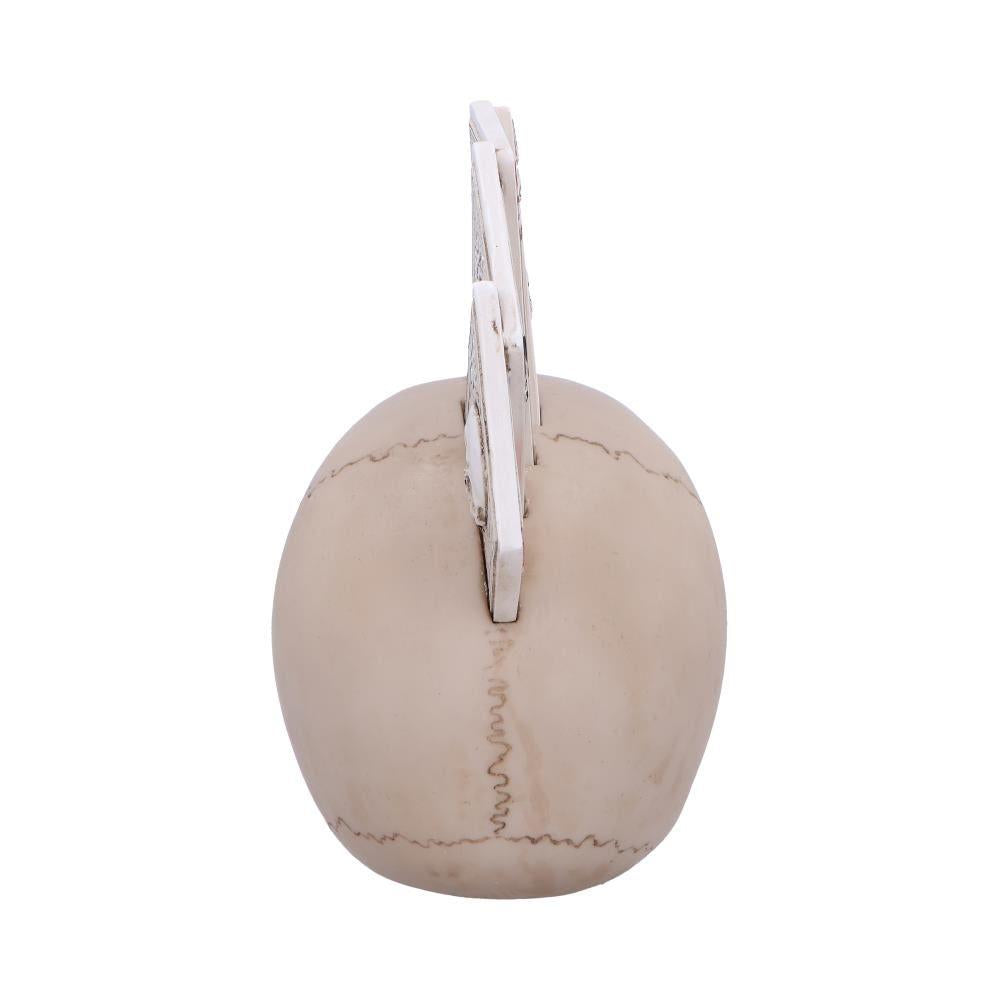 Gothic Poker Skull Ornament Fantasy Home Decor Figurine Halloween Sculpture Gift