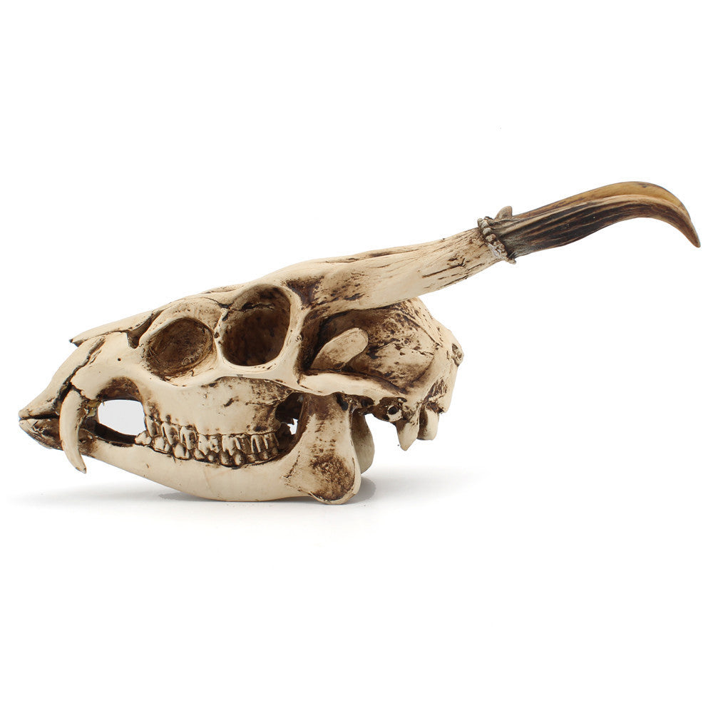 Resin Goat Skull Ornament Three-dimensional Simulation Animal Ornament