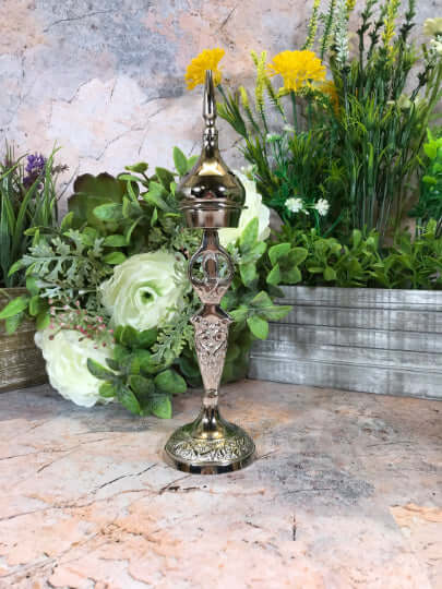 Silver Goddess Incense Burner Pagan Altar Ornament Wicca Decor-Osiris Craftworks