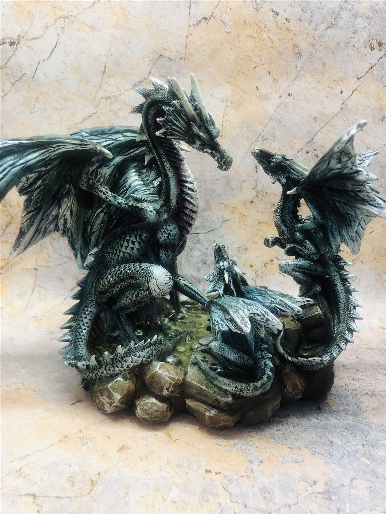 Mother Dragon Statue Fantasy Art Home Decor Sculpture