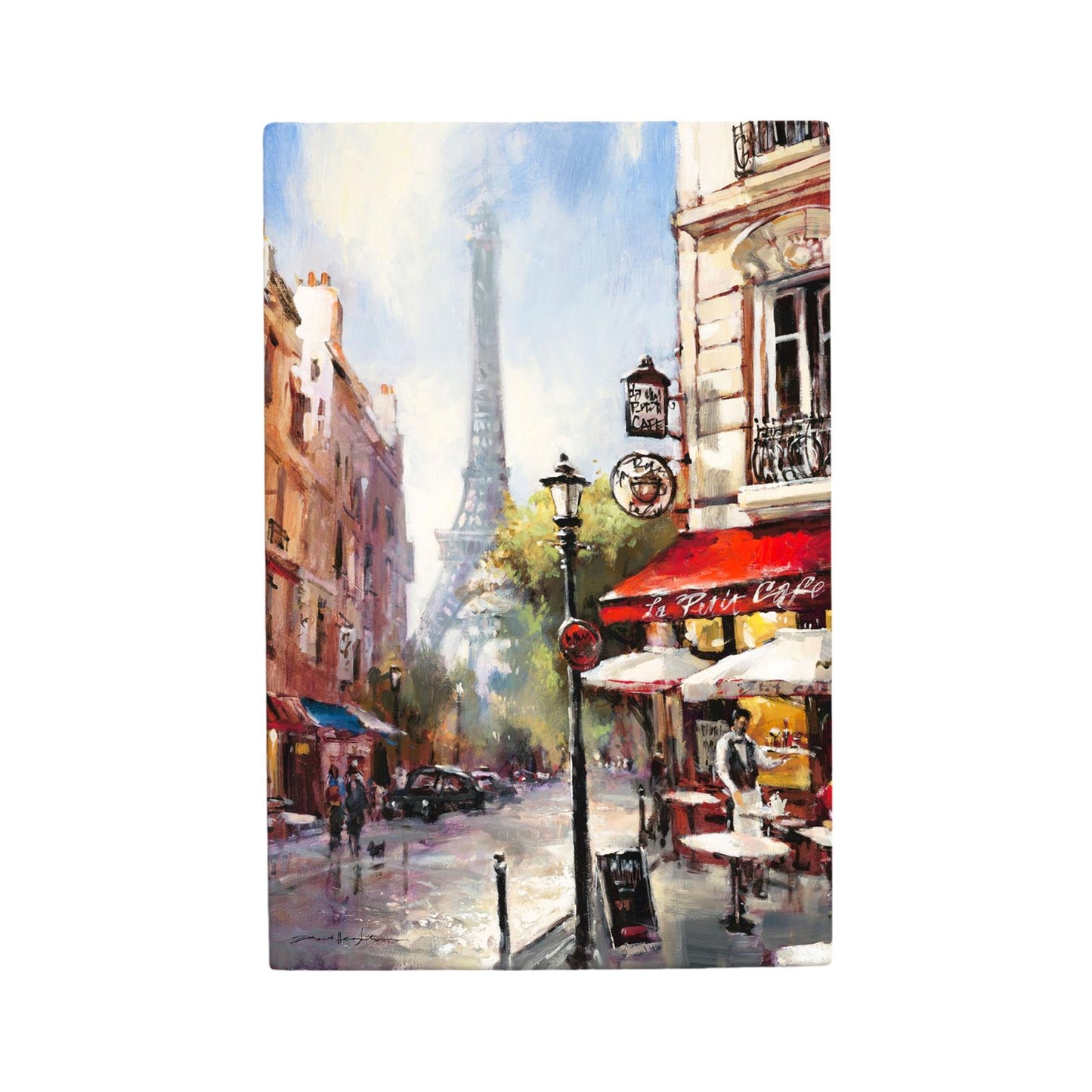 Tour D'Eiffel Ceramic Art Tile Brent Heighton | Paris Decor | Eiffel Tower Wall Art 30x20cm-Osiris Craftworks