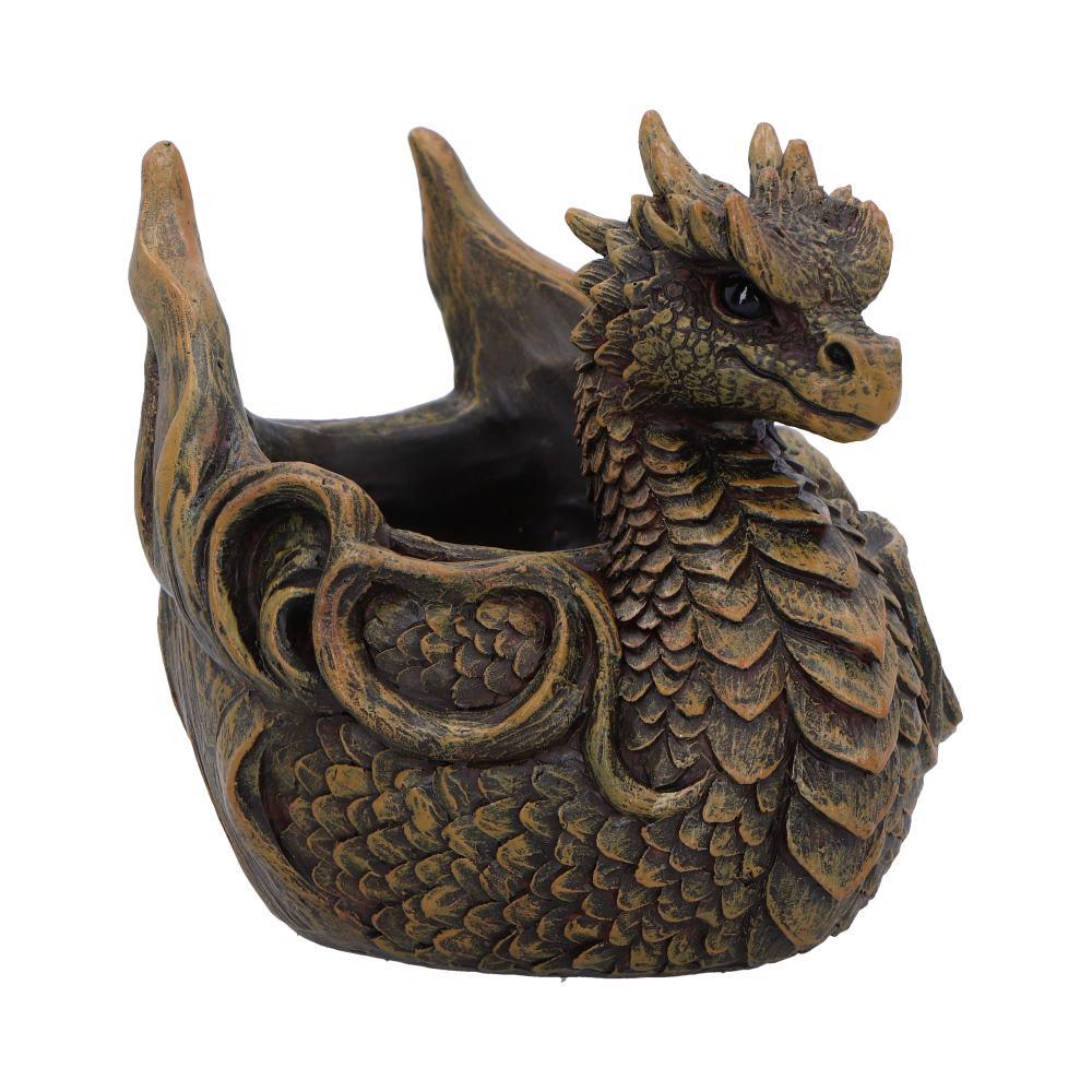Mythical Dragon Treasure Dish Gothic Jewellery Holder Ornament Fantasy Sculpture