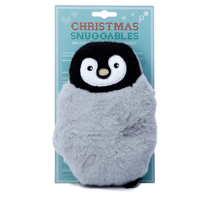 Cold Weather Penguin Microwavable Plush Wheat and Lavender Heat Pack Back Pain Relief Cramps