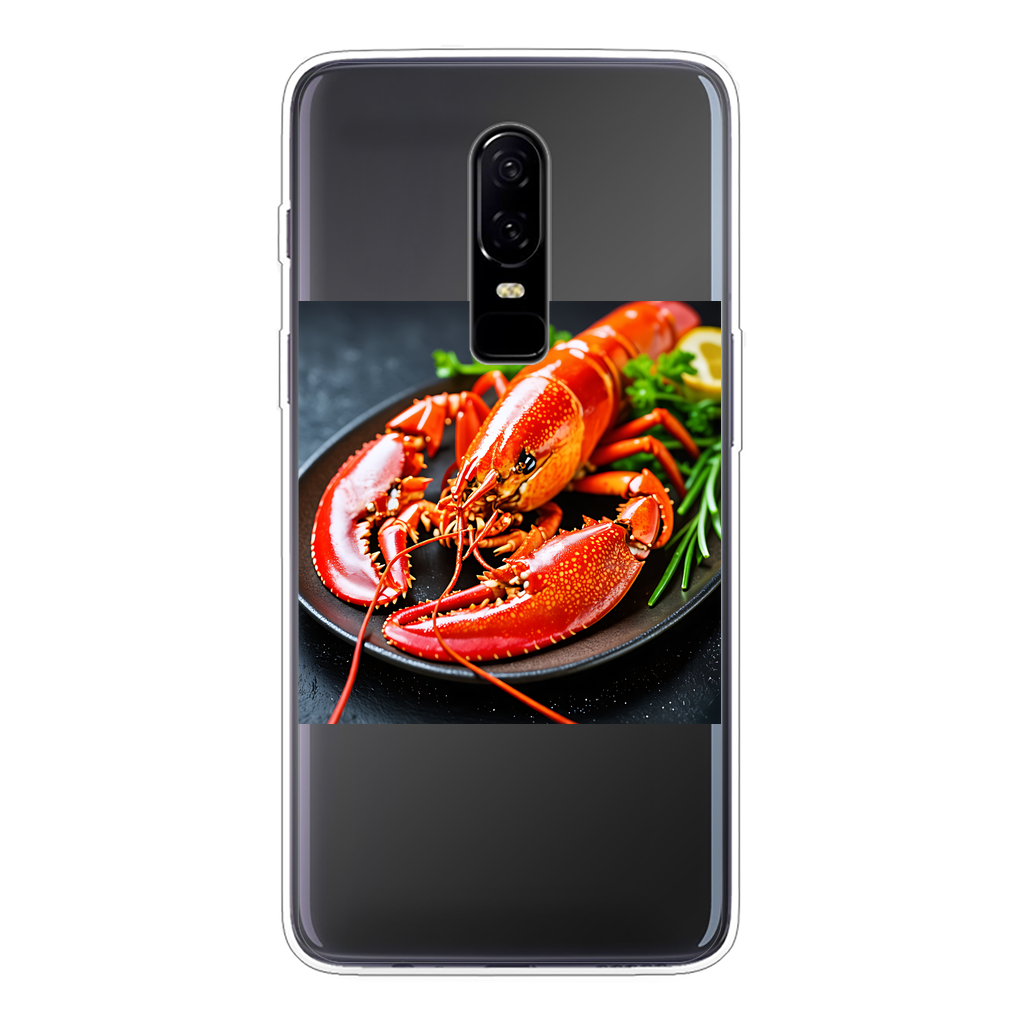 Food Back Printed Transparent Soft Phone Case