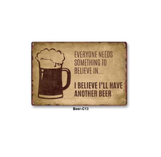 Tin Metal Decor Tin Metal Painting Bar Home Wall Decoration