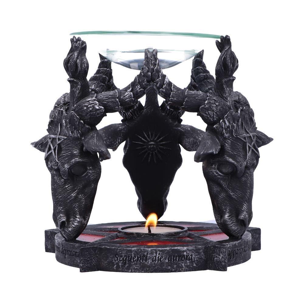 Baphomet Occult Oil Burner Witchcraft Ritual Decor Altar Ornament Gothic Horror