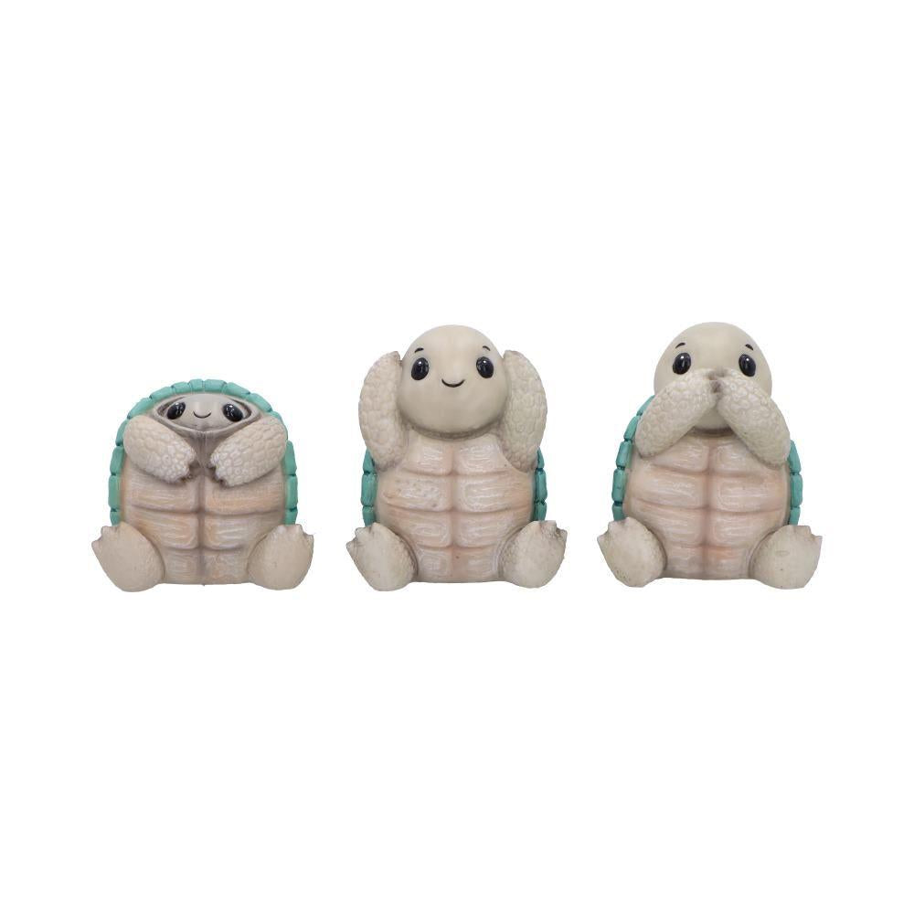Cute Adorable Tortoise Statue Set Figurines See No Hear No Speak No Evil