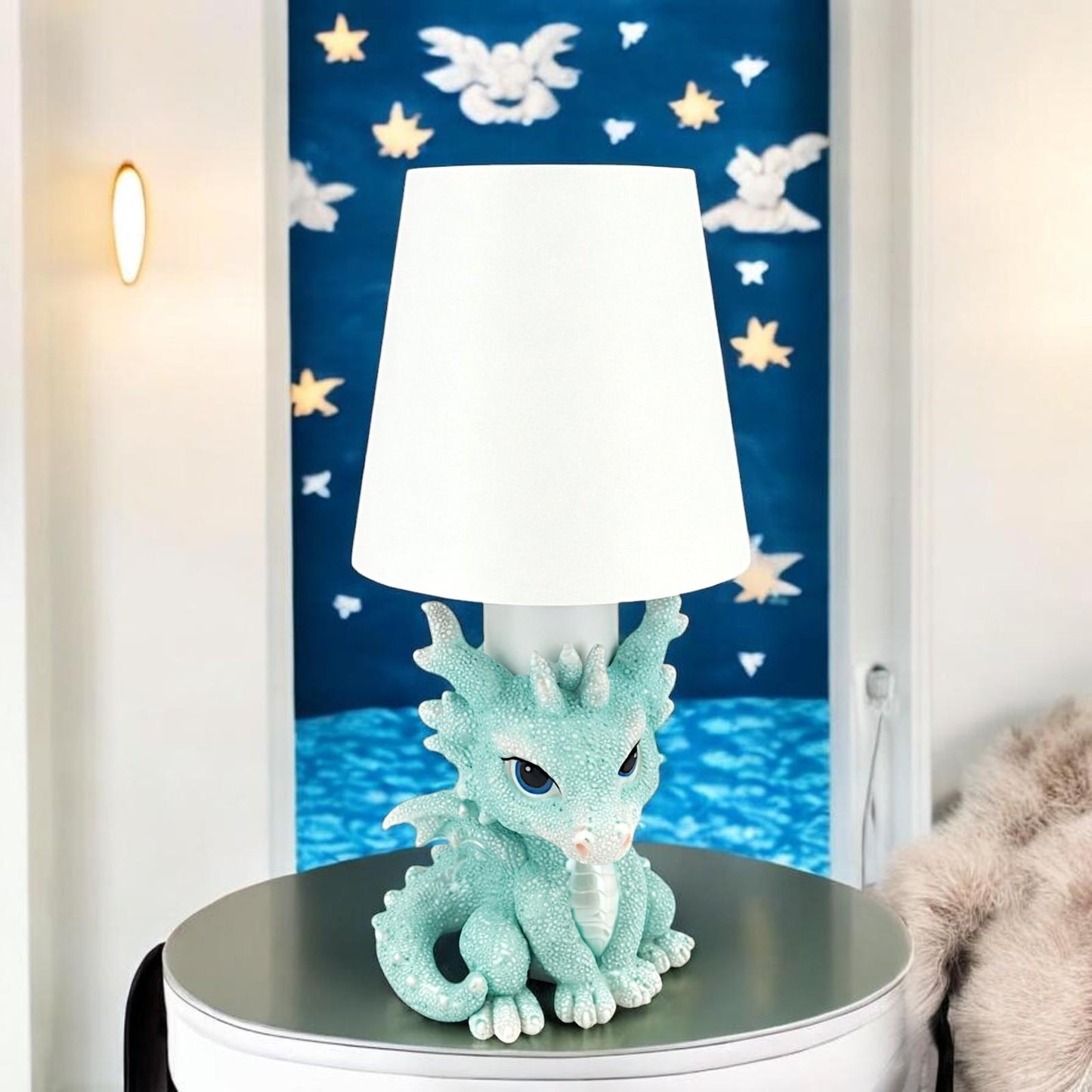 Baby Dragon LED Table Lamp USB Night Light Fantasy  Bedroom Desk Decor Gift