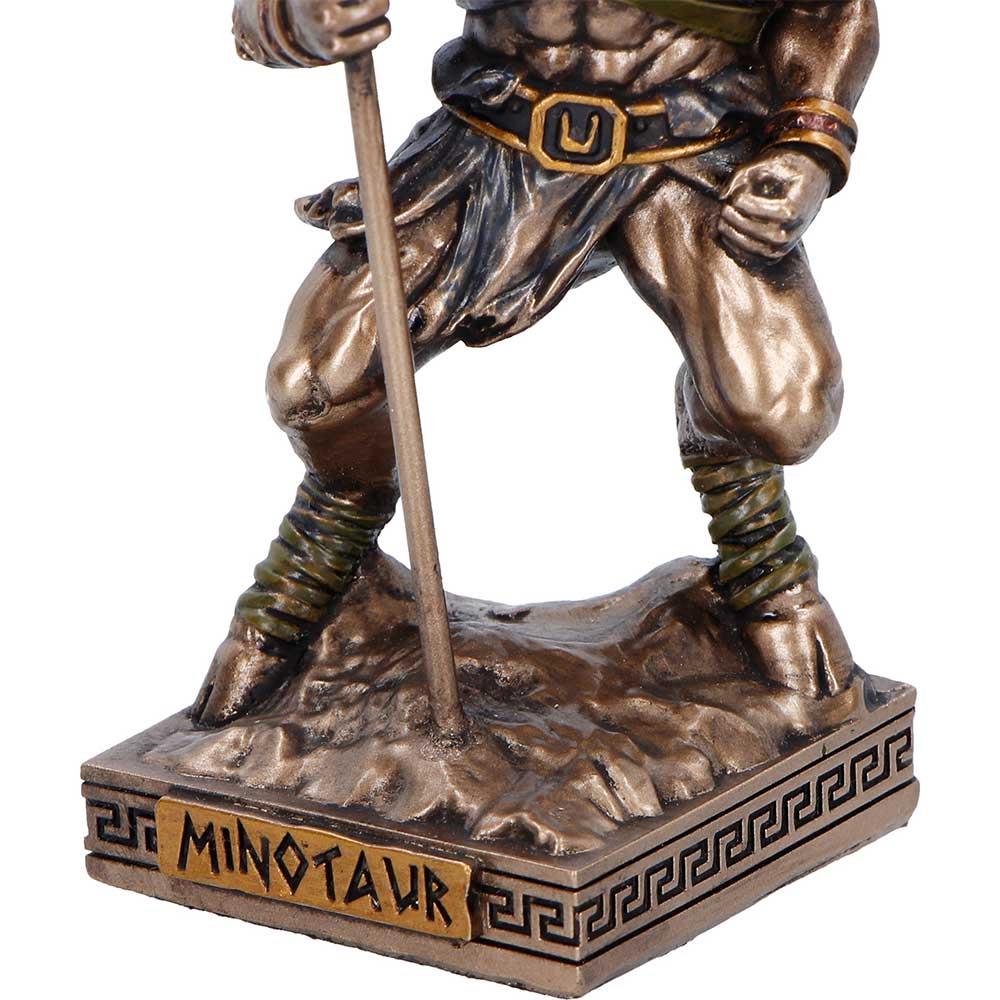 Minotaur Mini Figurine Greek Mythology Beast Warrior Axe Statue Ornament Art
