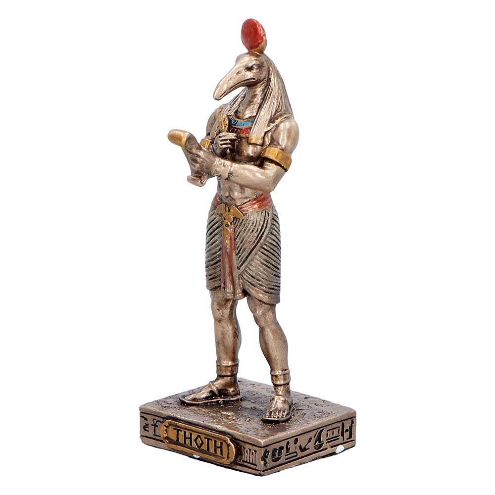 Small Thoth Egyptian God Mini Figurine Wisdom Knowledge Deity Statue Decor