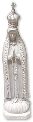 Blessed Virgin Mary Our Lady of Fatima White Statue Ornament Figurine Religious Sculpture for Home or ChapelHand-cast resin Virgin Mary statue, hand-finished by skilled artisans. Perfect for home decor or as a thoughtful gift. Brand new, boxed, 34.5 cm.Os