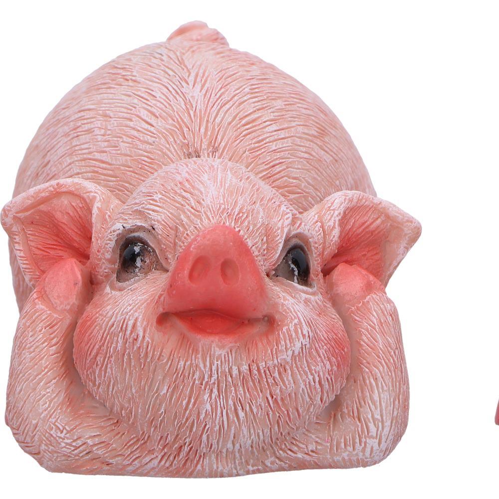 Three Wise Pigs Figurines Hear No, See No, Speak No Evil Cute Pig Ornaments Gift