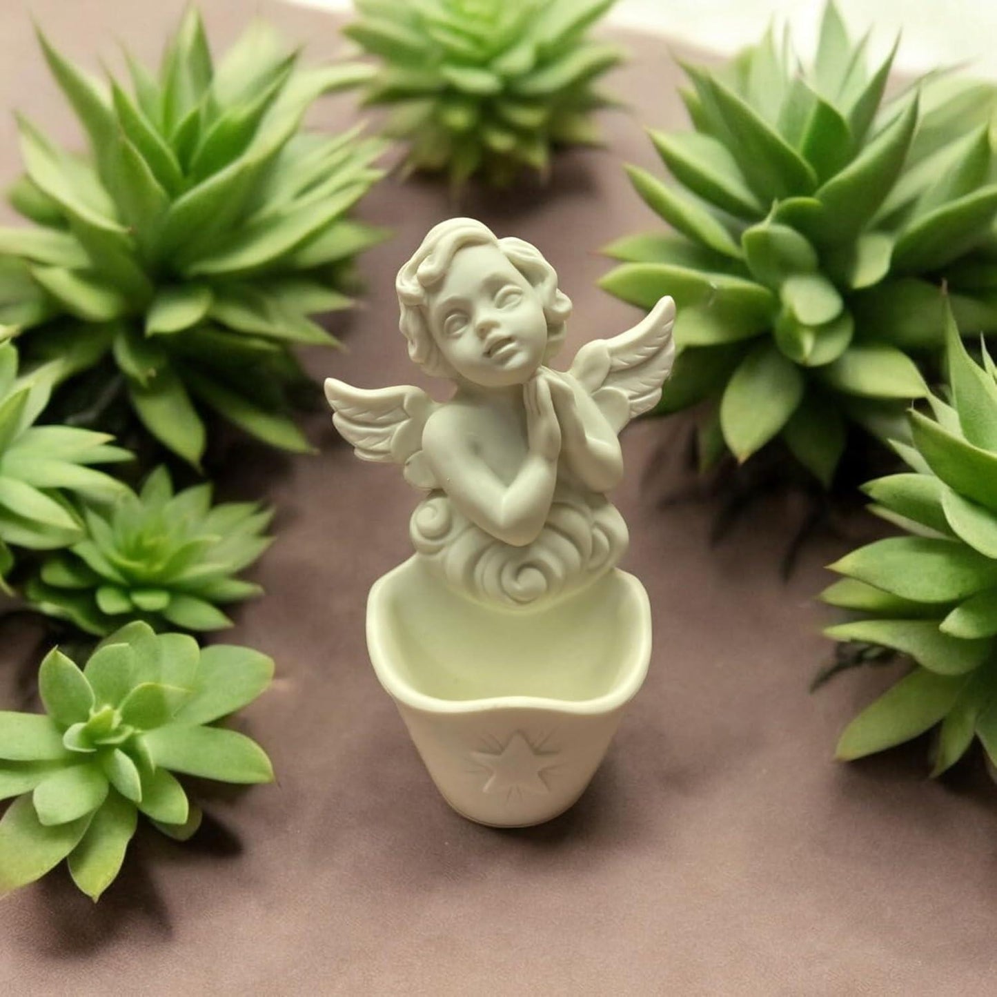 Angel Water Font – Handcrafted Resin Wall Decor