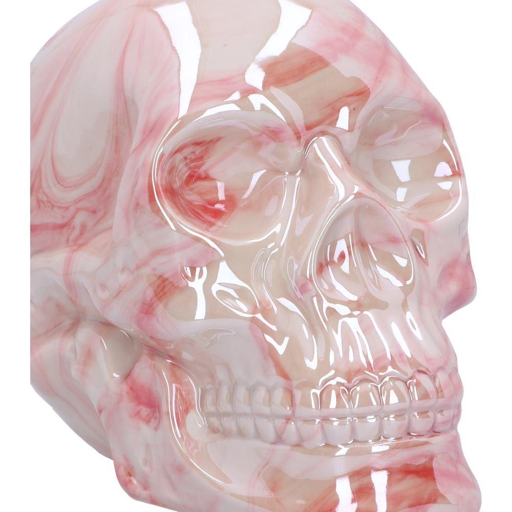 Pink Gothic Skull Ornament Fantasy Home Decor Statue Halloween Horror Figurine