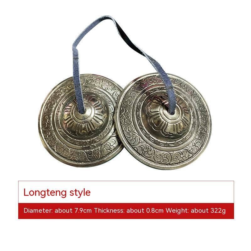 Tibetan Copper Tingsha Cymbals - Handmade Nepalese Meditation Bells, Traditional Percussion Instrument for Sound Healing and Mindfulness