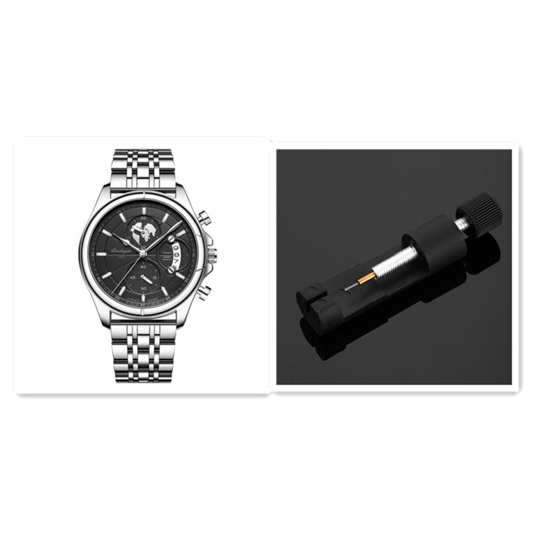 Multifunctional Luminous Men's Waterproof Quartz Watch