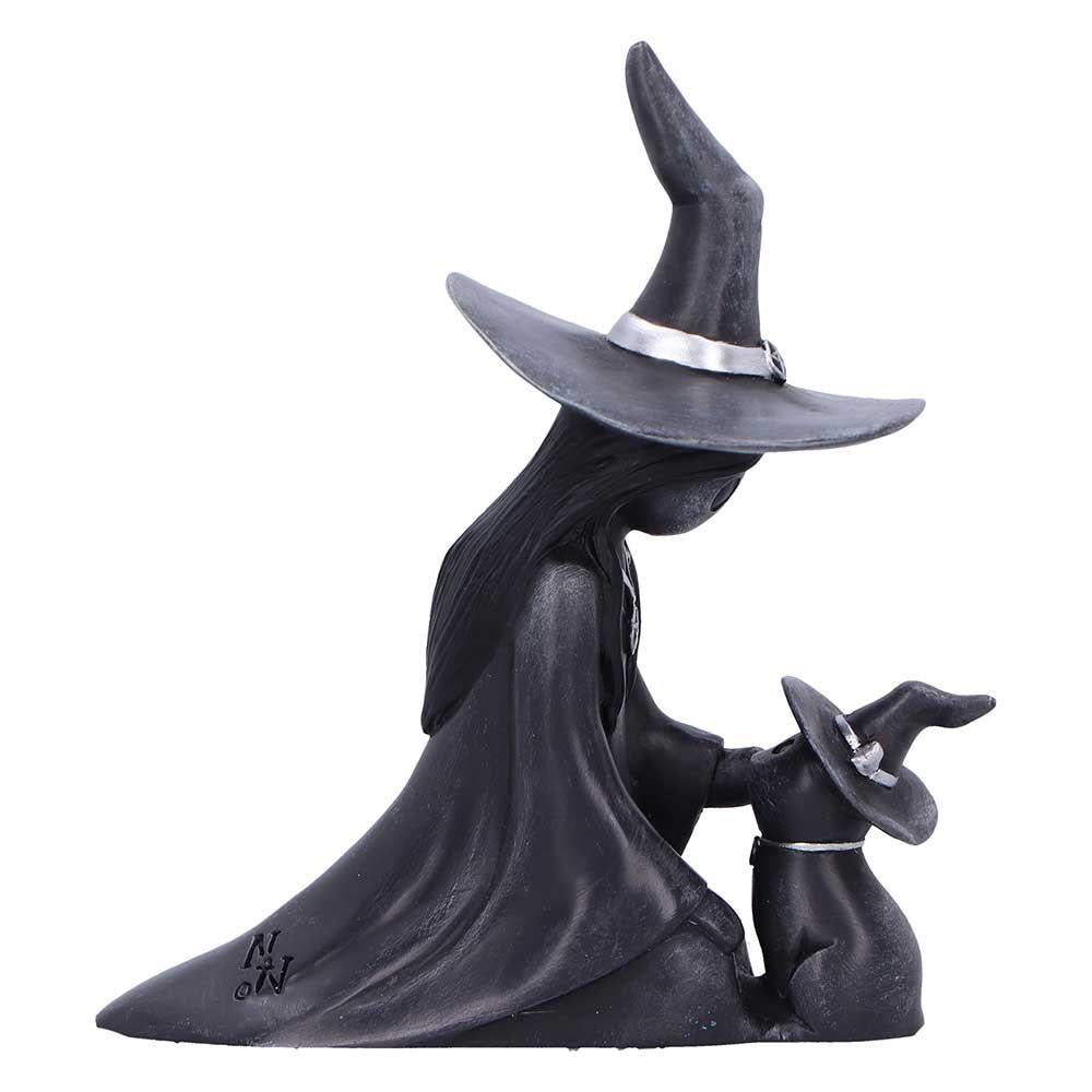 Little Souls Twilight Witch Figurine Gothic Girl Cat Moon Magic Ornament Decor
