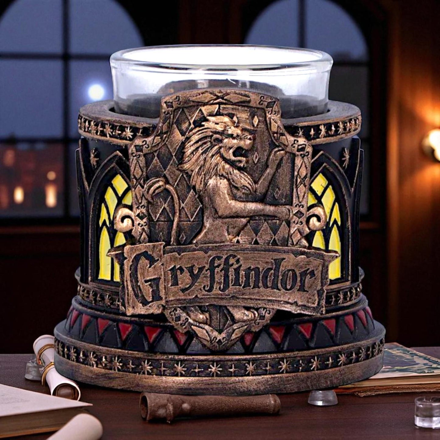 Fantasy Harry Potter Gryffindor Tea Light Holder Official Licensed Gothic Decor