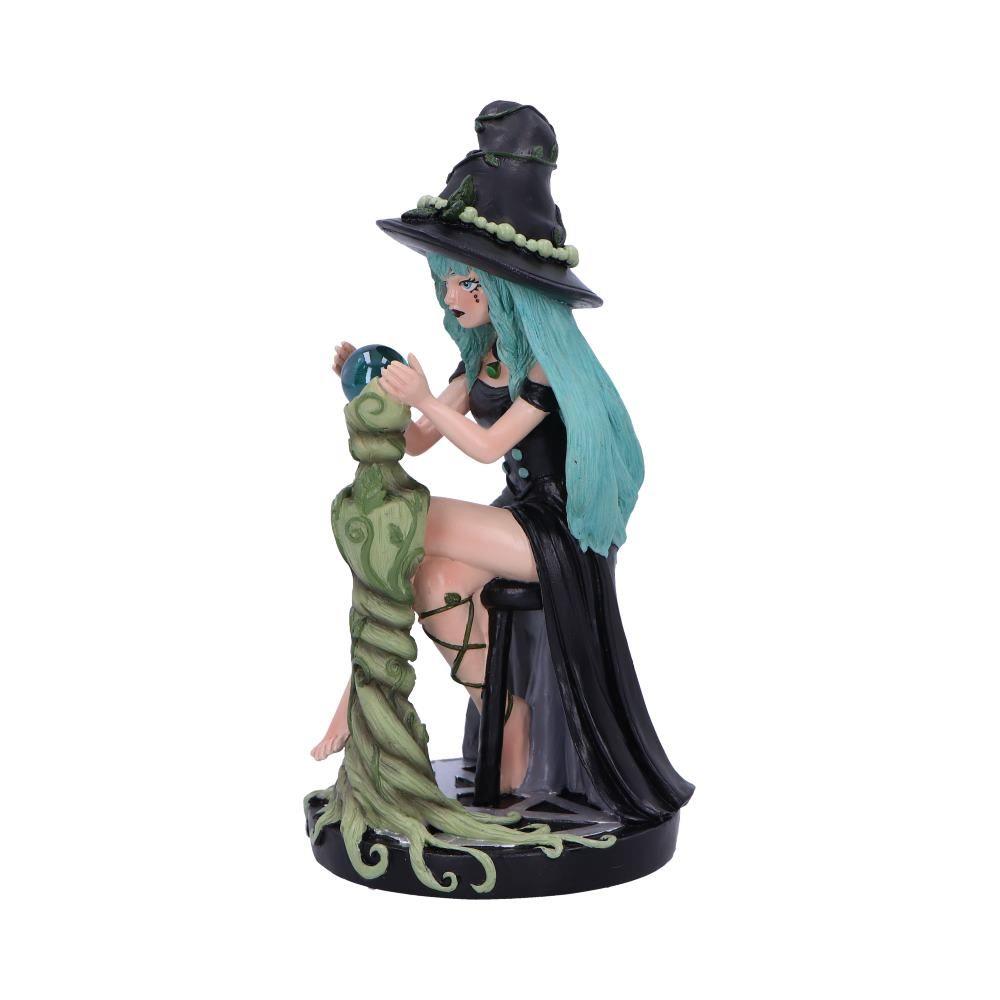 Sage Sugar & Spice Witch Figurine 17.5cm – Mystica Green Witch Decor for Collectors Boxed