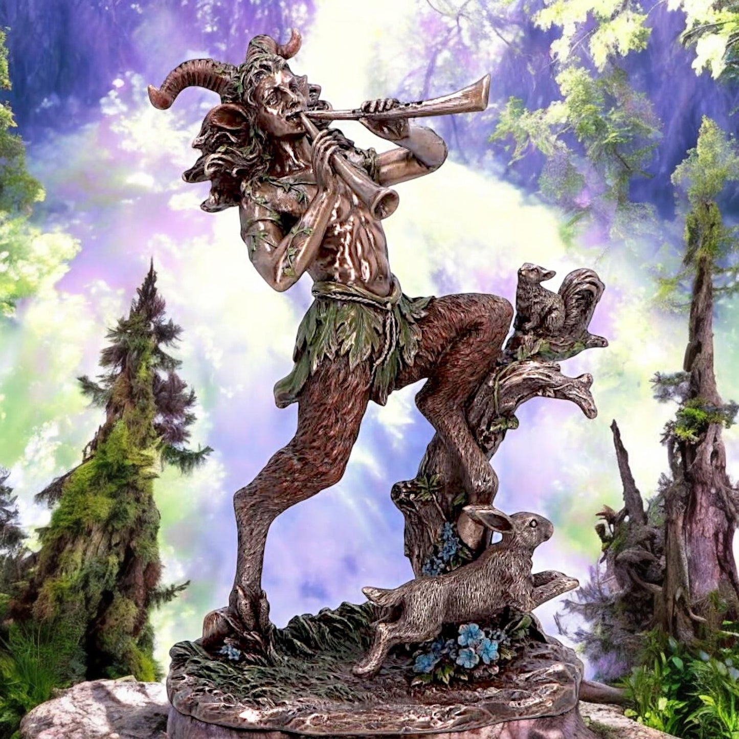Satyr Nature Spirit Figurine Mystical Statue Home Decor Ornament Mythical Creature