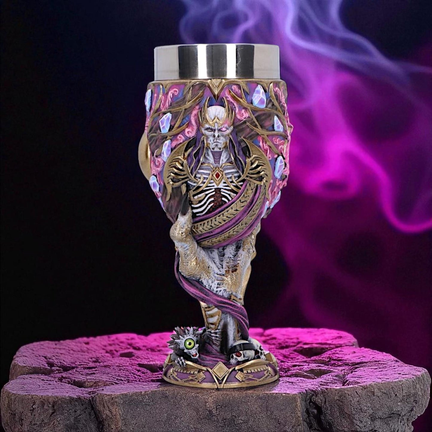 Official Dungeons & Dragons Vecna Goblet Fantasy Chalice Dark Gothic Drinkware