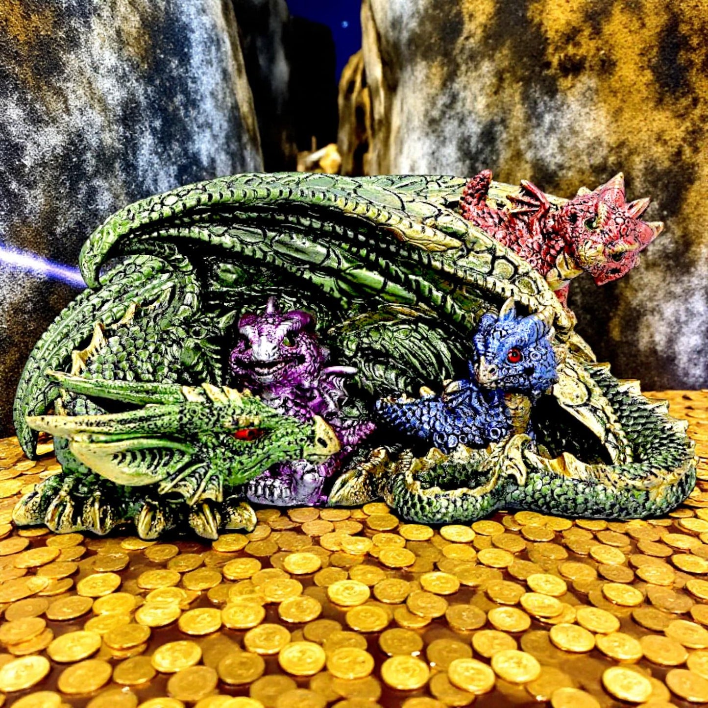 Fantasy Dragon Figurine Hatchling Ornament Gothic Mythical Creature Statue Art