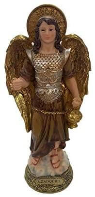 Archangel Zadkiel Statue Religious Figurine Sculpture Ornament Angel of Freedom Statue