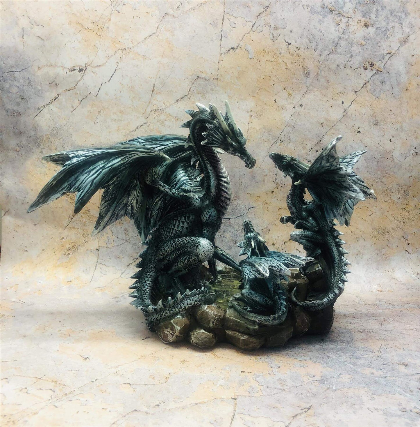 Mother Dragon Statue Fantasy Art Home Decor Sculpture