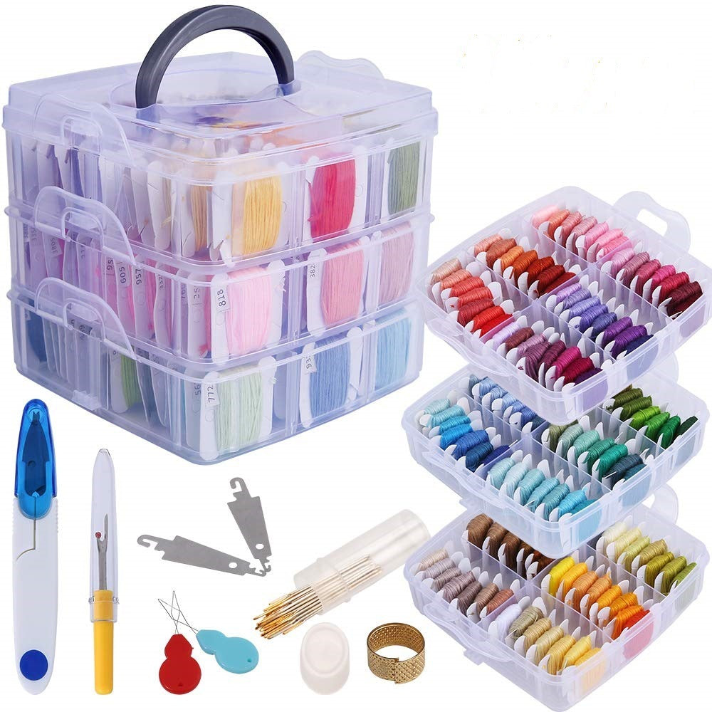 150-Color Embroidery Thread Kit – Complete Cross-Stitch Set