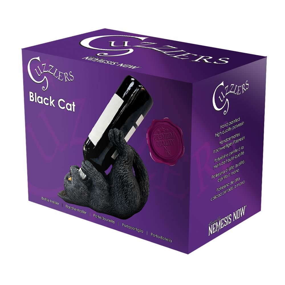 Gothic Cat Guzzler Wine Holder Figurine Halloween Decor Quirky Ornament Gift