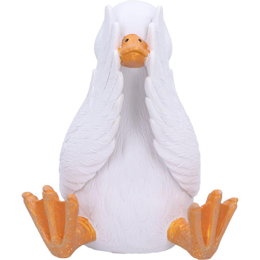 3 Wise Goofy Geese Figurines See No Hear No Speak No Evil Funny Animal Decor