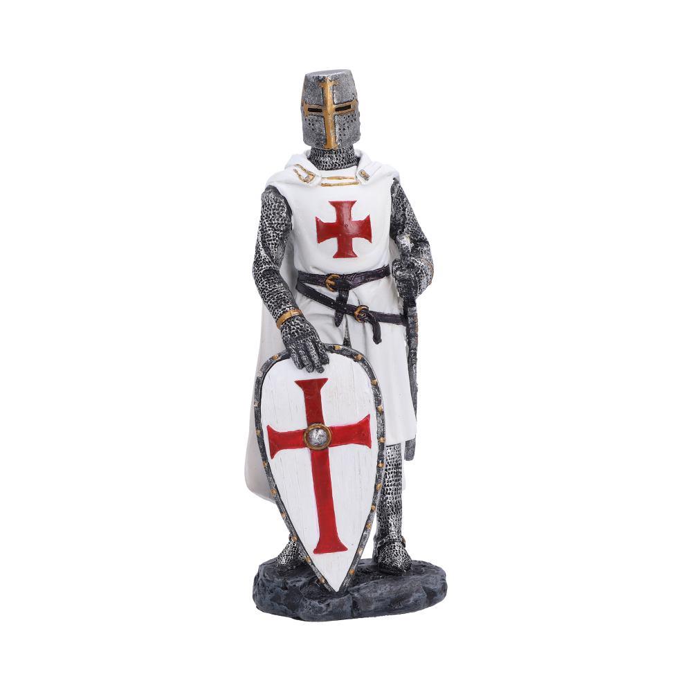 Templar Knight Figurine 16.6cm Medieval Crusader Statue Historical Gothic Decor