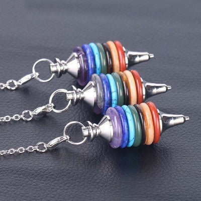 With chain seven chakras divination pendulum yoga accessories